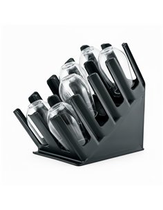 Professional Polypropylene Cup Holder for Busy Commercial Kitchens, Black, 470x220x450mm Dimensions