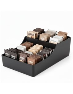Professional Polypropylene Organizer for Commercial Kitchens, Black, 300 x 100 x 200mm - Ideal for High-Demand Kitchens