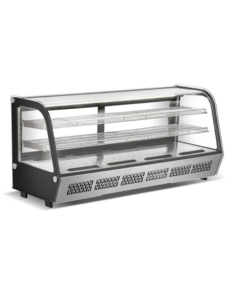 Display Merchandiser Fridge 268 litres 2 shelves Stainless Steel | Professional CS25CW250R