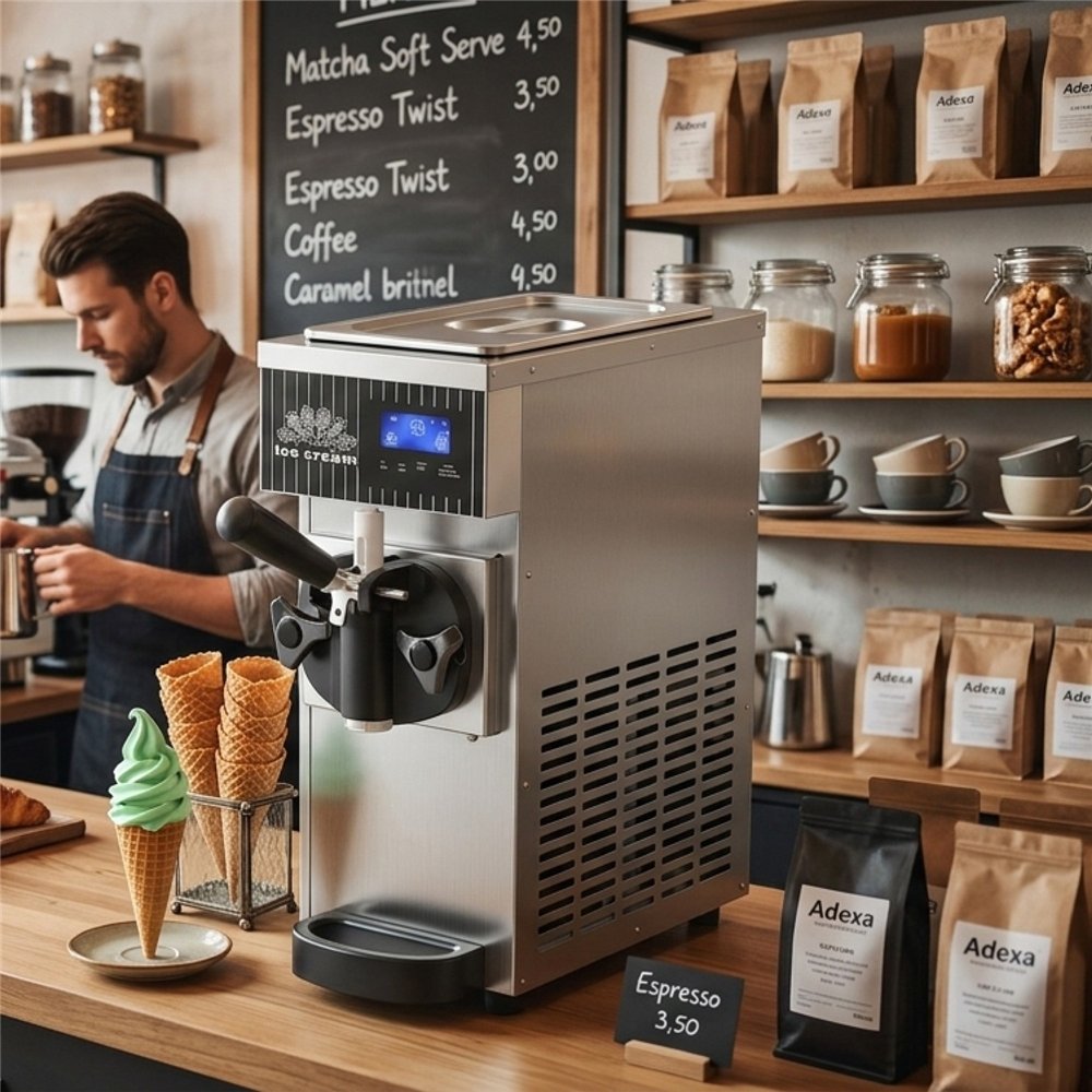 Commercial Standing Soft Serve Ice Cream Machine 4–5L/H 200x400x510mm | Professional CS25ZBBQL28
