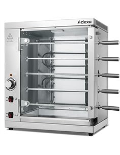 Commercial Electric Chicken Rotisserie Oven 5 Rods 3kW 760x380x700mm | Professional CS25KTE5T