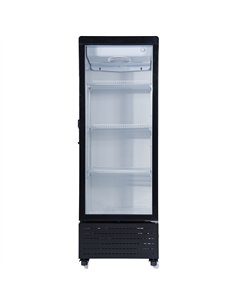 Commercial Upright Display Refrigerator 217 Litres Single Glass Door 3 Shelves Ventilated Cooling 615x580x1633mm | Professional  2