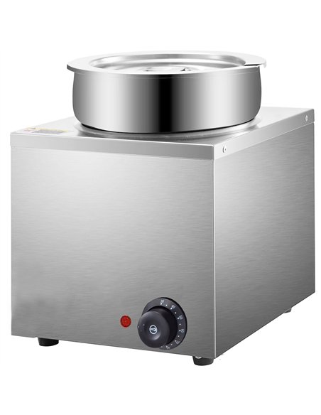 Commercial 4L Stainless Steel 1 Pot Bain Marie Soup &amp Sauce Warmer 260×260×290mm | Professional CS25M804