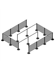 Green Canvas Barrier Panel Accessory 1430×700mm | Professional CS25BBPCB01G 2