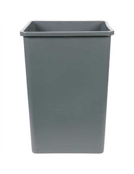 Commercial Open Top Waste Bin 130L Grey LDPE 495 x 495 x 702mm | Professional CS25XDL130BGREY