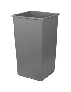 Commercial Open Top Waste Bin 180L Grey LDPE 495 x 495 x 867mm | Professional CS25XDL180BGREY