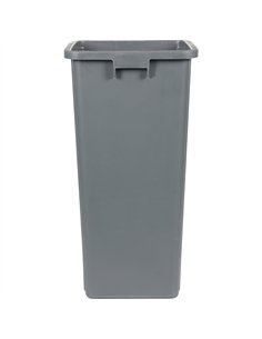 Commercial Open Top Waste Bin 90L Grey LDPE 405 x 400 x 784mm | Professional CS25XDL90BGREY
