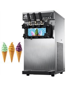 Commercial Countertop Soft Serve Ice Cream Machine 18-20L/H 1300W R290 Twin Flavour | Professional CS25ZBBQL128