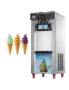 Commercial Floor-Standing Soft Serve Ice Cream Machine 18-20L/H 1300W R290 Twin Flavour | Professional CS25ZBBQL268