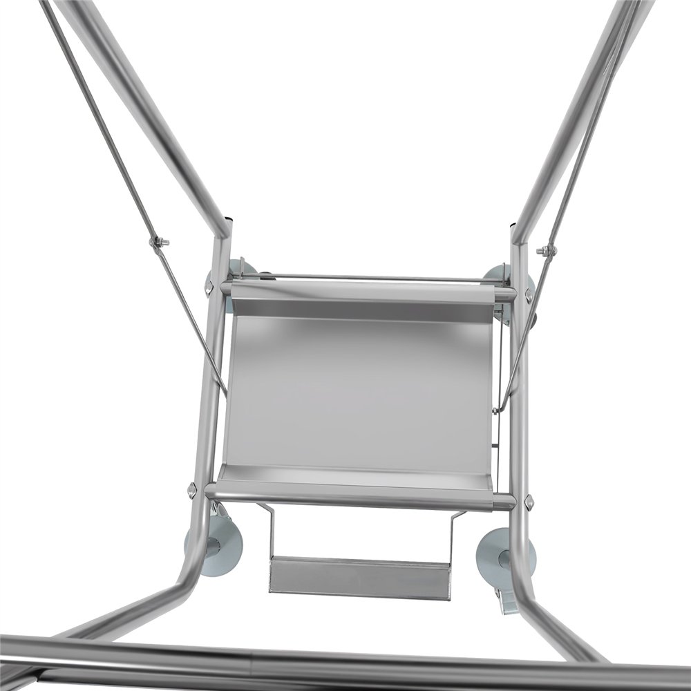 Commercial Stainless Steel Waste Bag Holder Trolley with Lid 580×470×960mm | Professional CS25STBH03