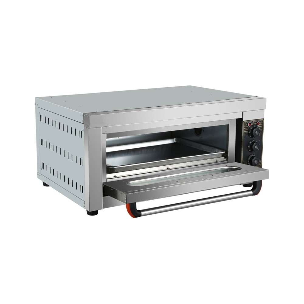 Professional Commercial Electric Bakery Oven with 1 Chamber, 4000W, 400x600mm Tray, Stainless Steel - Ideal for Catering Busines