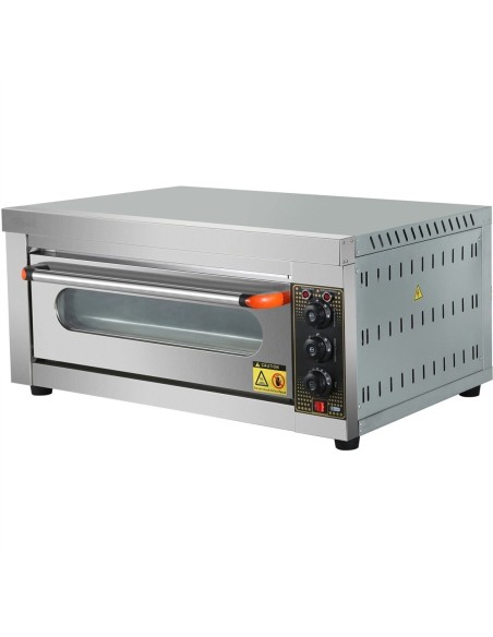 Professional Commercial Electric Bakery Oven with 1 Chamber, 4000W, 400x600mm Tray, Stainless Steel - Ideal for Catering Busines