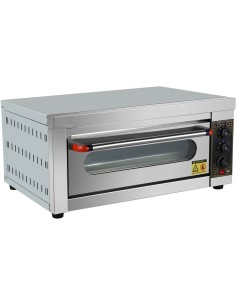 Professional Commercial Electric Bakery Oven with 1 Chamber, 4000W, 400x600mm Tray, Stainless Steel - Ideal for Catering Busines