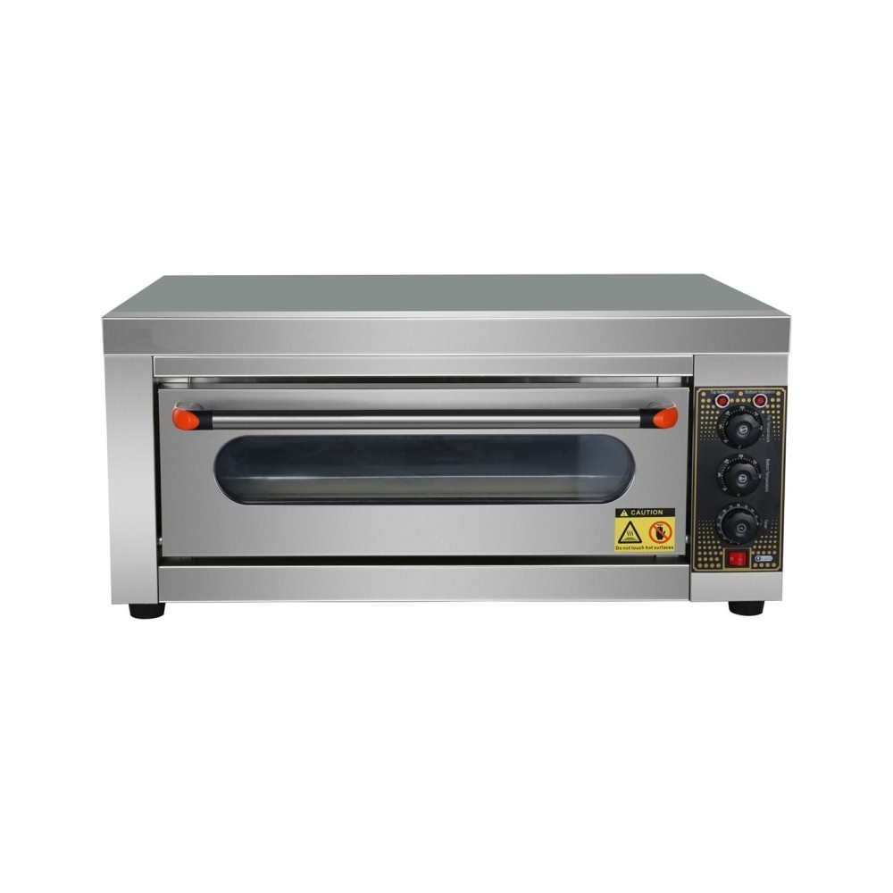 Professional Commercial Electric Bakery Oven with 1 Chamber, 4000W, 400x600mm Tray, Stainless Steel - Ideal for Catering Busines