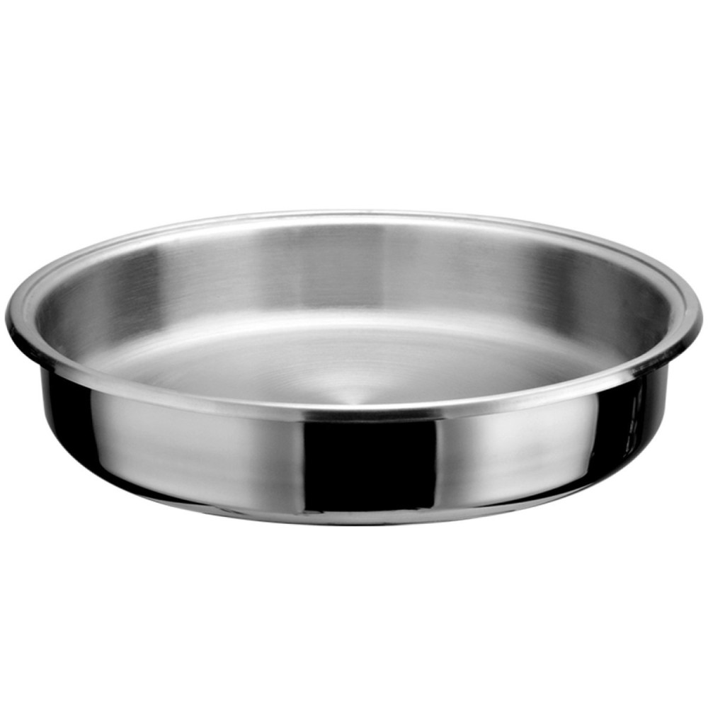 Professional Triple-Layer Stainless Steel 4.5L Casserole with Glass Lid, Black - Ideal for Commercial Kitchens, Φ320×H120mm