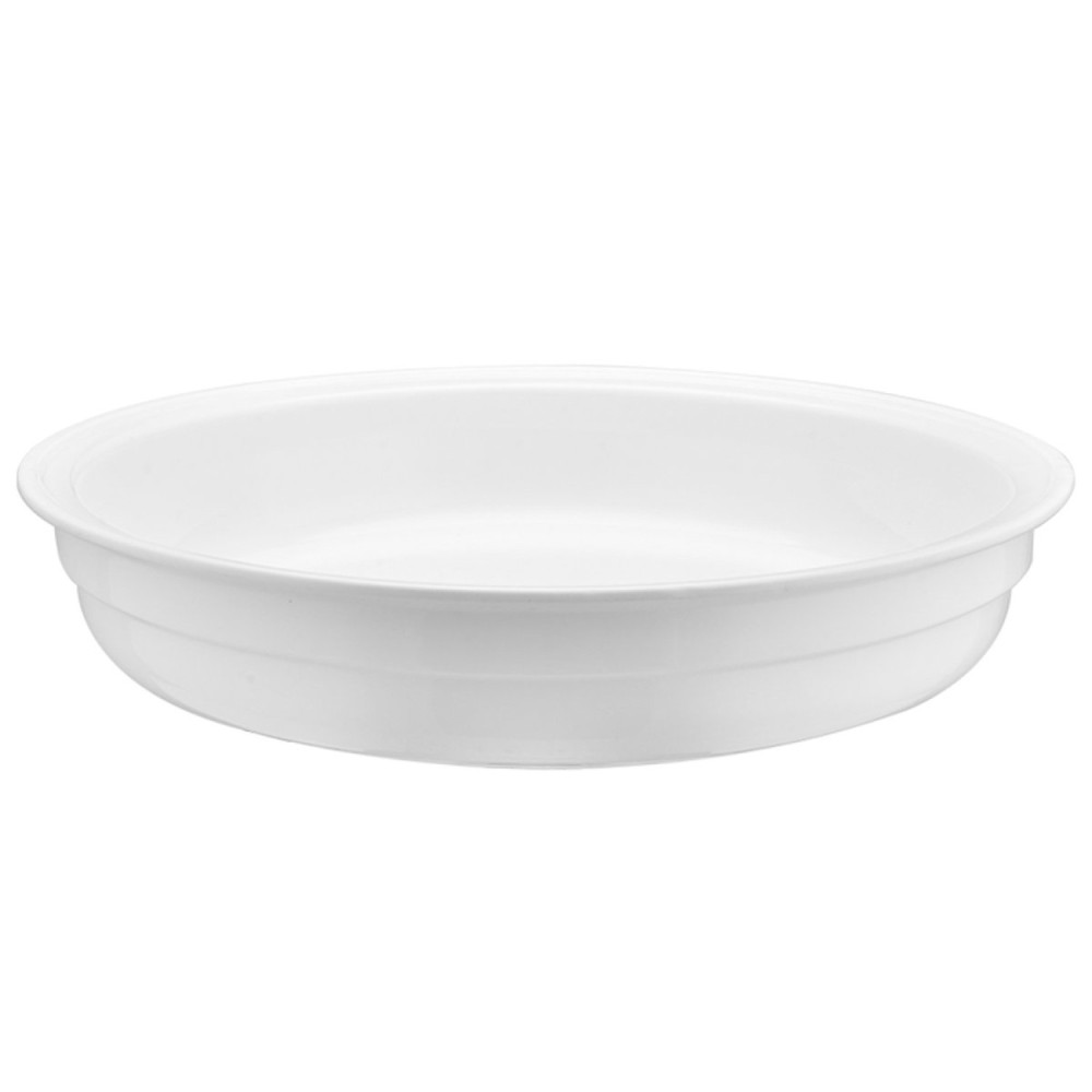 Professional Tri-Ply Stainless Steel 4.5L Casserole with Glass Lid & Ceramic Food Pan, Orange - Ideal for Commercial Kitchens