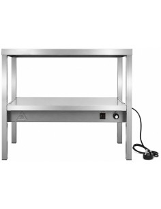 Professional Double Tier Heated Gantry with Heat Bridge 900×335×700mm for Commercial Kitchens
