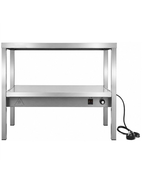 Professional Double Tier Heated Gantry with Heat Bridge 900×335×700mm for Commercial Kitchens