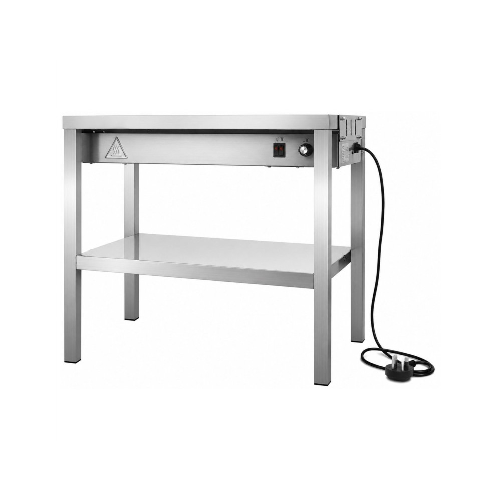 Professional Double Tier Heated Gantry with Heat Bridge 900×335×700mm for Commercial Kitchens