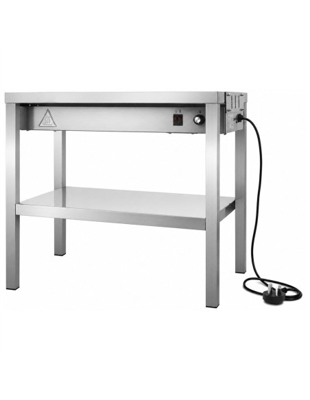 Professional Double Tier Heated Gantry with Heat Bridge 900×335×700mm for Commercial Kitchens