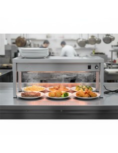 Professional Single Tier Heated Gantry with Heat Bridge 900×335×350mm for Commercial Kitchens 2