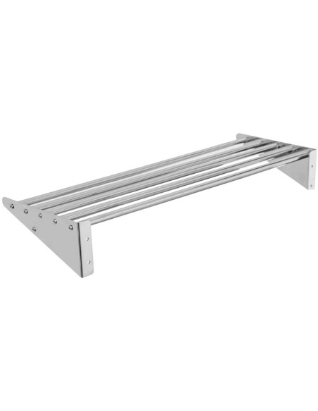 Tubular Wall shelf Stainless steel 1200x320x140mm | Stalwart WHRT120