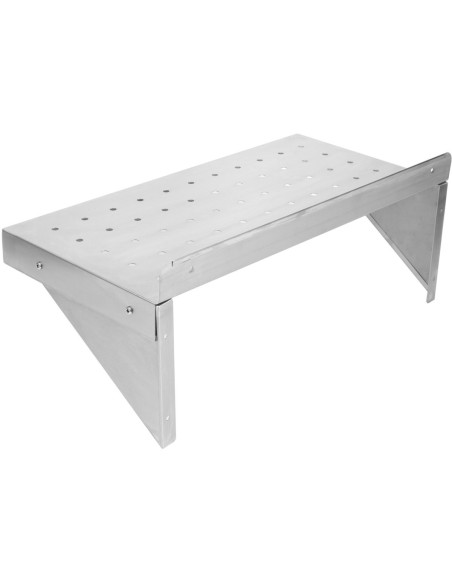 Wall Shelf Perforated 1 tier Stainless steel 1200x300x254mm | Stalwart DA-WSW30120P