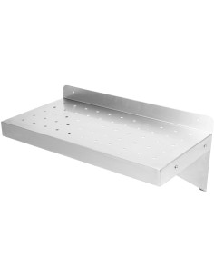 Wall Shelf Perforated 1 tier Stainless steel 1200x350x254mm | Stalwart DA-WSW35120P