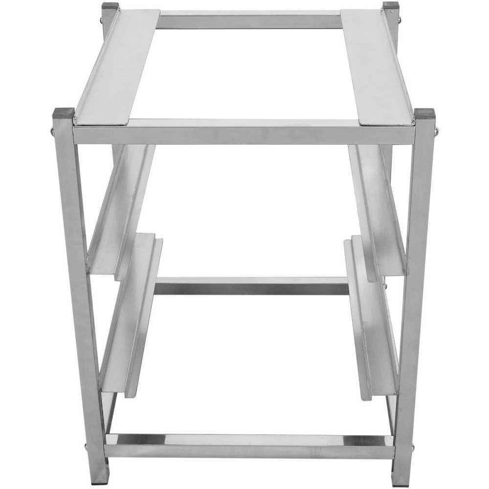 Dishwasher stand with 2 rack guides for dishwashers of Width 415-425mm & Depth 455-465mm | Stalwart DA-DWS02S