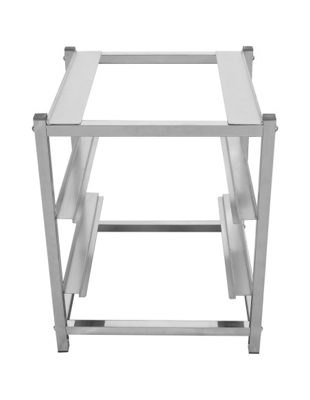Dishwasher stand with 2 rack guides for dishwashers of Width 415-425mm & Depth 455-465mm | Stalwart DA-DWS02S