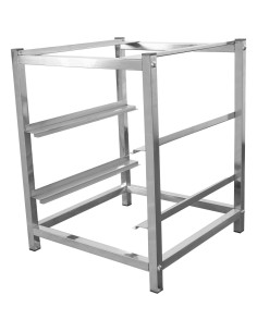 Dishwasher stand with 2 rack guides for dishwashers of Width 465-475mm & Depth 505-510mm | Stalwart DA-DWS02M