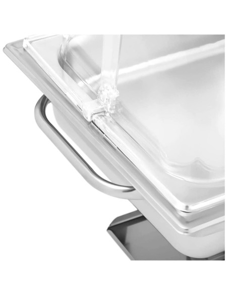 Roll top Chafer GN1/1 Stainless steel Plastic top 9 litres | Stalwart DA-WH633A2