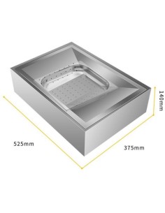 Table Top Chip Station Stainless Steel | DA-FFS01A 2