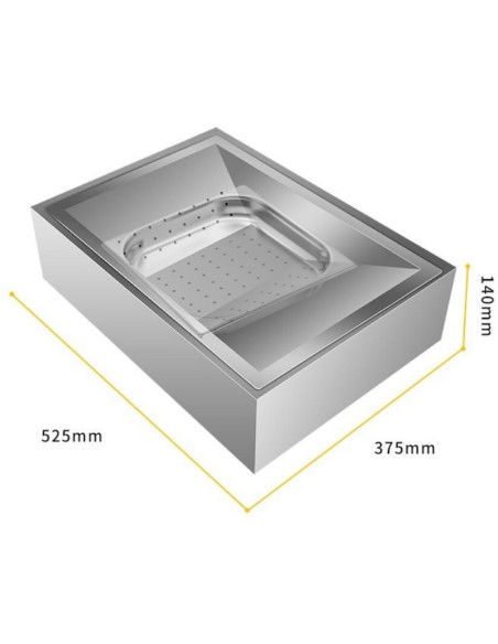 Table Top Chip Station Stainless Steel | DA-FFS01A