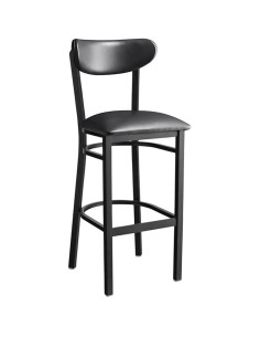 Black Barstool with Vinyl Backrest & Seat | Stalwart DA-GS6V6B