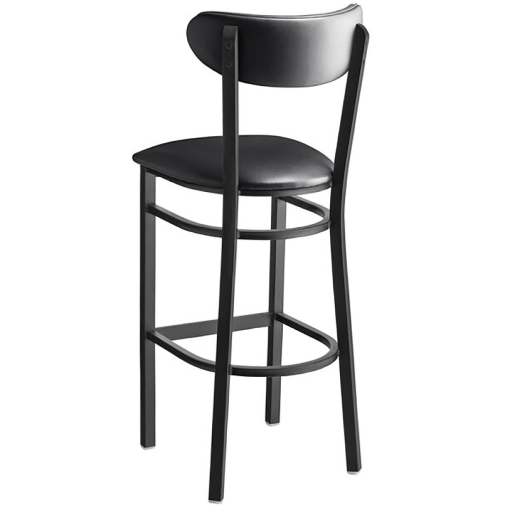 Black Barstool with Vinyl Backrest & Seat | Stalwart DA-GS6V6B