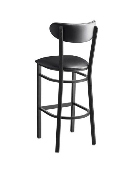 Black Barstool with Vinyl Backrest & Seat | Stalwart DA-GS6V6B