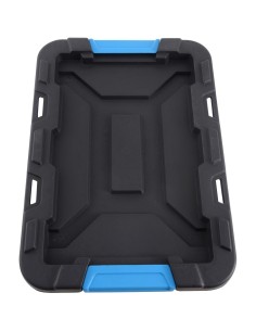 Pack of 8 Plastic Storage Box with Lid 55 litre 590x385x385mm Polypropylene | Stalwart DA-H0055K 2