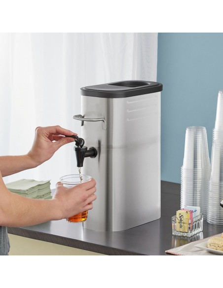 Commercial Stainless Steel Hot &amp Cold Beverage Dispenser 11.5 litres | Stalwart DA- CFTD3GS
