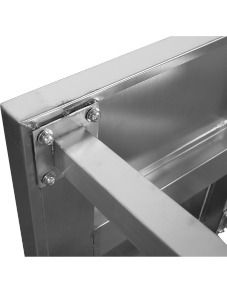 Commercial Equipment Stand / Low Height Table Stainless Steel 500x500x400mm | Stalwart DA-WHPS5050