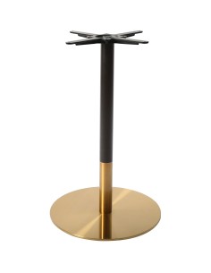 Black &amp Gold Table base Round Ø430mm Standard height | Stalwart DA-E012