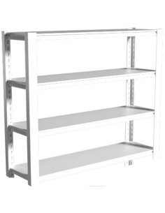 Commercial Shelving Unit 4 Tier 35kg 1000x500x1520mm White | Stalwart DA-SART262