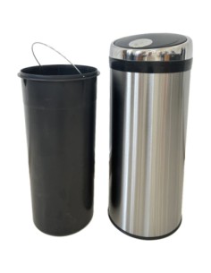 Commercial Press Opening Waste Bin 50 Litres Mirror | Stalwart DA-JYPZIA 2