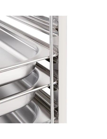 Racking Trolley 6 Tier for 600 x 400mm Bakery Sheets,  Pans, Trays. Stainless Steel | Stalwart Rack6406