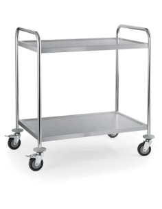 Commercial Serving/Service/Clearing Trolley Stainless Steel 2 Tier 750x400x835mm | Stalwart DA-19019