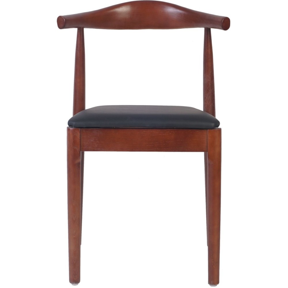 Wood Oxhorn Dining Chair with Cushioned seat | Stalwart DA-GS90005