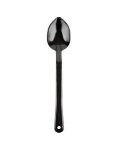 13&quot Buffet Catering Solid Serving Spoon Black Polycarbonate| DA-SSPC13