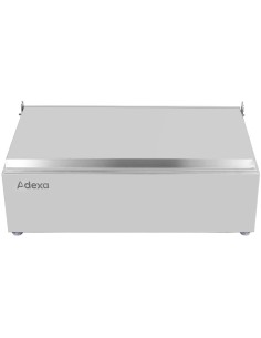 Commercial Condiment Holder with lid including 3xGN1/6-100mm containers Stainless steel | Stalwart DA-CHD03AFL 2
