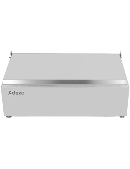 Commercial Condiment Holder with lid including 3xGN1/6-100mm containers Stainless steel | Stalwart DA-CHD03AFL