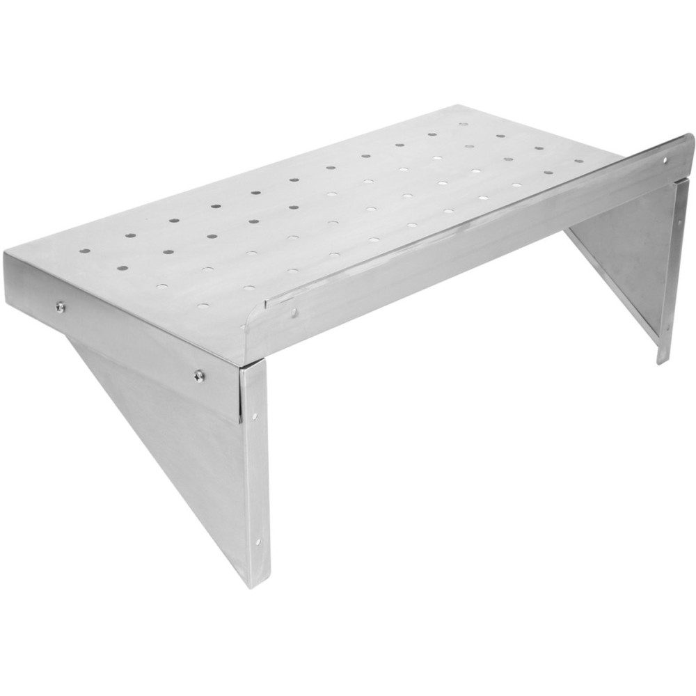 Wall Shelf Perforated 1 tier Stainless steel 1500x300x254mm | Stalwart DA-WSW30150P